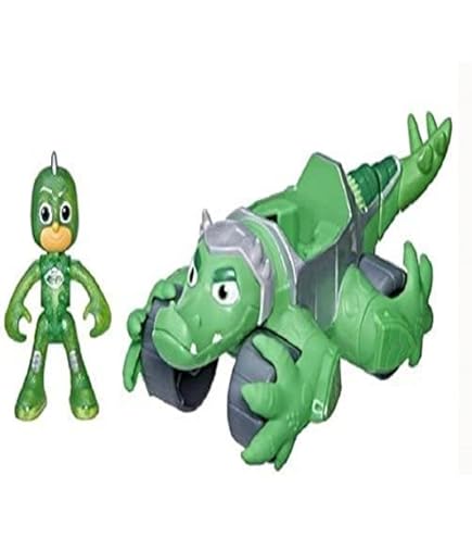 Simba 109402091 PJ Masks Maschera Geco con Elastico, per Travestimento, 20 cm, per Bambini dai 3 Anni, Verde