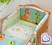 5 Pcs Baby Bedding Set, Padded Safety Bumper - (Fits Cot 120x60 cm, Pattern 19