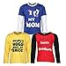 Goodway Pack of 3 Boys Full Sleeve Colour T-Shirts Mom & Dad Theme-2 RS.435.00