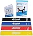 Produktbild ATEMI SPORTS Fitnessbänder | Set aus 4 Widerstandsbändern mit Trainingsanleitung | Ideal für Muskelaufbau, Physiotherapie, Pilates, Yoga, Gymnastik und Crossfit | Gymnastikband für Männer und Frauen