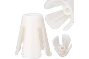 BSGP Pack of 10 Plastic Coil Claw Thread Spool Cone Holder Sewing Part for Janome 644D 744D Overlocker Serger Sewing, White