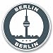 Produktbild 2 x Berlin Germany Vinyl Aufkleber Aufkleber Laptop Auto Reise Gepäck Label Tag # 9800 - 10cm/100mm Wide