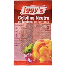 Iggy´s Gelatina Neutra en Láminas - Paquete de 10 x 10 gr - Total