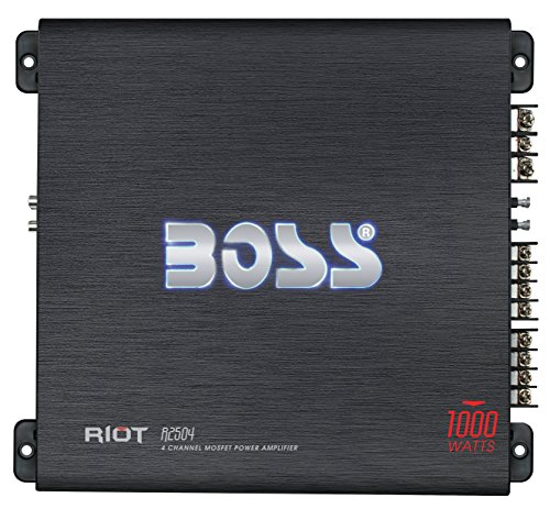 Boss Audio Systems R2504 - Amplificador de Audio (4.0 Canales, 1000 W, A/B, 0,01%, 102 dB, 90 W)