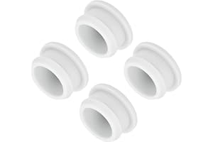 QUARKZMAN Silikonstopfen Silikon Lochstopfen Gummistopfen Blindstopfen Abdeckstopfen Flush Typ Panel Rund für wasserdichte Dichtungsstopfen Weiß 25mm, Packung mit 4