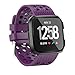 Produktbild Hunpta@ Mode Sport Weiches Silicagel Armband mit Metallverbindern für Fitbit Versa(220 mm) (Lila)