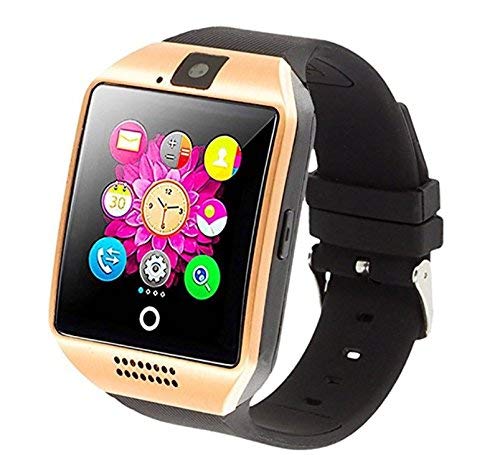 Reloj Inteligente Hombre, Smartwatch Hombre con Cámara Pantalla Táctil Ranura para Tarjeta SIM Teléfonos Inteligentes para Samsung Android Huawei iPhone 8 7 6S Plus para Hombres Mujeres Niños