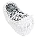 Isabella Alicia Born To Be Wild Dalmation Izzy Pod Moses Basket (White)