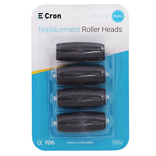 E-Cron® Ersatzroller für Scholl Velvet Smooth Diamond Express Pedi Hornhautentferner, Weich (Mittel Grob) 4 Stk. - 3