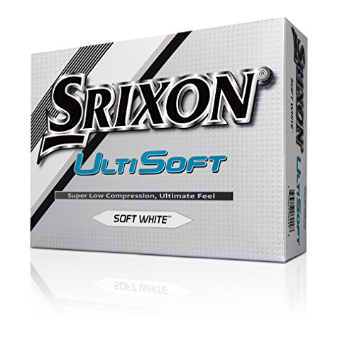 Srixon SRX ULTISOFT (12) Balle de Golf Mixte Adulte, Pure White, M