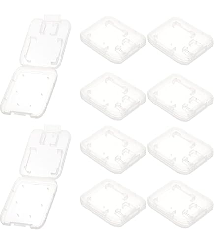 20 Custodie In Plastica Trasparente Per Schede SD E SDHC - Scatole Rigide Per Archiviazione - Foto 3