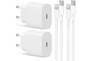 CIONUM 2Pack Caricatore Rapido iPhone Apple Original- Certificato MFi - Caricabatterie USB C e Cavo Lightning 2M Alimentatore a Ricarica per iPhone 14/14 Pro Max/13/13 Pro Max/12/11/XR/XS/SE/8 Plus/iPad