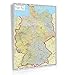 Produktbild Straßenkarte Deutschland mit Bundesländern by Wenschow - Landkarten Papier, gerollt, beidseitig matt antireflexierend extra stark laminiert (reißfest, beschreib- und abwaschbar)