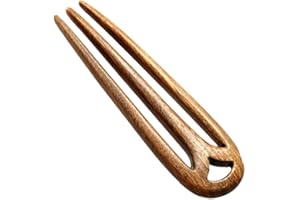 OSALADI Französische Schildkröte Mit Drei Zähnen Haargabel Clip-Stick Chinesische Holzgabel Haarnadel Seitlicher Haarkamm Haarspangen Griffe Für Mädchen Khaki