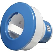 Dispenser per compresse da piscina, dispenser di cloro galleggiante in PVC, dispenser pieghevole con anello di trazione, dispenser di prodotti chimici per spa galleggiante per vasca idromassaggio