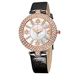 GMLCN Reloj Redondo De La Pulsera Del Reloj De La Rana Del Diamante Del Reloj Redondo Del...