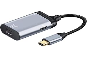 xiwai Adattatore convertitore da USB-C Tipo C a Mini DP Displayport Monitor 4K 2K 60hz con porta di alimentazione PD femmina