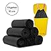 Produktbild HCLKSTORE 50-Liter-Beutel, 50-Beutel mit waschbarem Handy Abfälle, Mülltüten-Folien für Büro, Küche, Wohnzimmer, Schlafzimmer, Badezimmer, mit Rollen, 90counts Schwarz