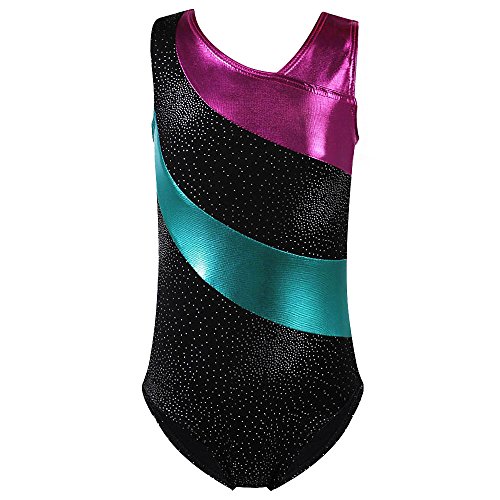 HUANQIUE Gymnastik Turnanzug Mädchen Leotard 2-16 Jahre