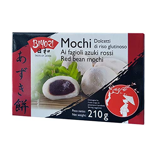 Mochi Dolce Giapponese Gusto Azuki Rossi - Biyori 210g