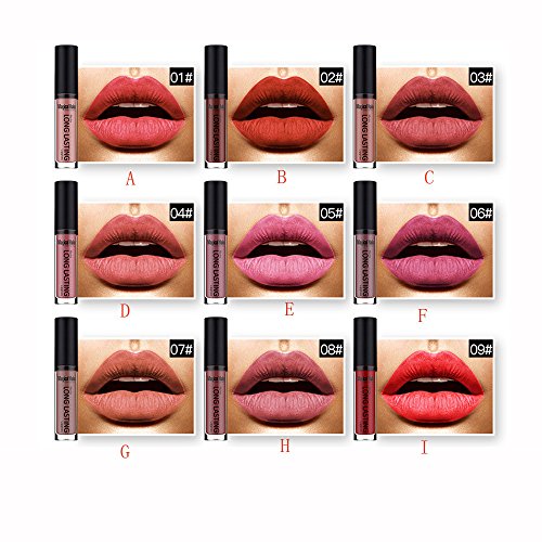 Ularmo 18 Farbe Flüssiger Lippenstift Lipgloss Matt – Farbe 13# - 3