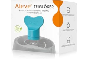 AIEVE pokrętło do usuwania ciasta, pomoc w obracaniu noża, kompatybilne z robotami kuchennymi Thermomix TM5, TM6, część zamienna, do łatwego usuwania ciasta (niebieski)