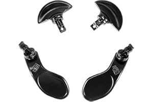 Ceozon Back Paddel für Ps5 Edge Controller Ersatz Zubehör 4 PCS Metall Back Buttons Schwarz