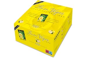 Santex Toallitas de limón refrescantes perfumadas Caja 100 sobres