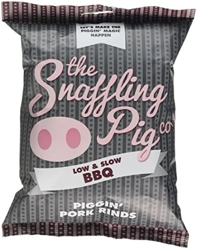Snaffling Pig BBQ Flavoured Pork Rinds, 70 g, Pack of 15