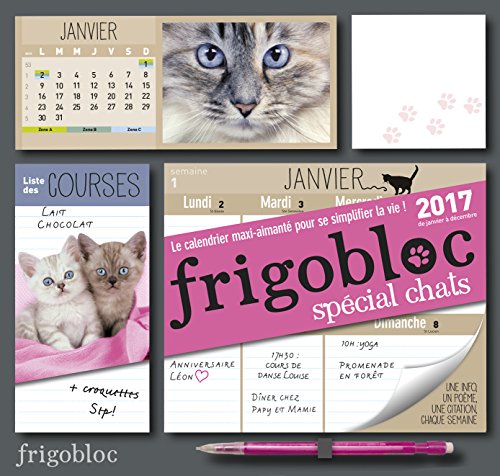 Calendrier d'organisation familiale spécial Chats - FrigoBloc 2017 en ligne Calendrier d'organisation familiale spécial Chats - FrigoBloc 2017 en ligne