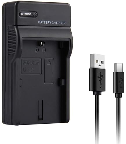 Vhbw Chargeur USB Batterie Appareil Photo Compatible Casio Exilim EX-ZS20, EX-ZS12, EX-ZS10, EX-S200 – Compact, LED Indicateur, Câble Intégré