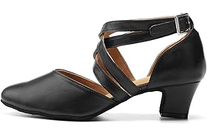 SWDZM Donna Scarpe da Ballo Latino Americano Punta Chiusa con Paillettes Professionali Ballroom Sala da Ballo Scarpe,Model IT18025