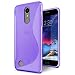 Produktbild LG K8 2017 Hülle, Conie [S Line Series] Soft Flex TPU Case Ultradünn Echtes Telefongefühl handyhüllen PC Bumper Cover Schutz Tasche Schale Schutzhülle für K8 2017 hartschale dünn (Lila)