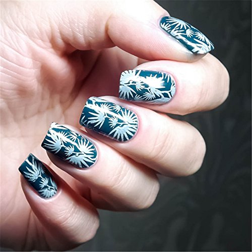 Born Pretty Nagel Schablonen Nail Art Stempel Plate Blumen BPX-L047 DIY Design - 4