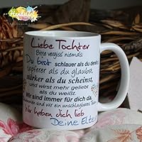 Kaffeebecher ~ Tasse - Liebe Tochter ~ Deine Eltern ~ Weihnachten Geschenk