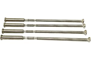 VINLIN Lot de 4 vis de fixation M3 pour poignée de porte, Acier allié, Roses