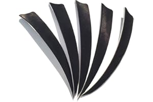 ZSHJGJR 50pcs Piume di Freccia Tiro con L'Arco Freccia Piuma Piume di Tacchino 4 Pollici / 5 Pollici Piuma Naturale Impennaggi Ala Destra