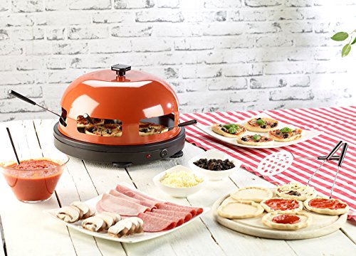 Rosenstein & Söhne Pizzaofen mit Metallhaube für 6 Personen - 2