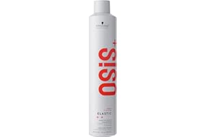Schwarzkopf Professional OSiS Elastic Laque Cheveux Coiffant Superposable Finition Lisse Anti Humidité Protection Thermique Fixation Normale 500 ml