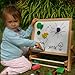 Toys of Wood Oxford Wooden Easel - Foldable Table Top Easel Double Sided Magnetic Boards with magnetic shapes, magnetic alphabet, magnetic numbers