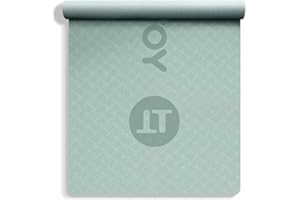 YOTTOY Thick Yoga Mat for Home Workout,183 * 61 * 0.8mm Non-Slip Exercise Fitness Yoga Mats,Eco-Friendly TPE Exercise Mats for Home Workout with strap