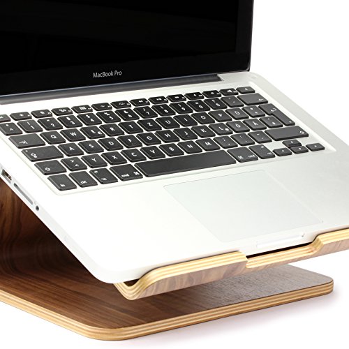 [TOP] Laptopständer [Original Urcover®] Samdi Edition Echt Holz Notebookständer und Halter für Apple Macbook Pro/Retina Samsung Notebook Ständer Asus Laptop [Deutscher FACHHANDEL] Dunkel Braun - 7