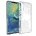 Produktbild SOOCX Huawei P30 Pro Handyhülle P30 Pro Ultradünne transparente All-Inclusive-Softshell-Prägung Mit Lanyard bemalt Modedesign Kratzfeste, stoßfeste Handyhülle Wasserdicht und staubdicht (Color : A)
