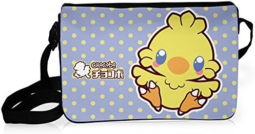 Final Fantasy Messenger Bag Chocobo Kawaii – Kanto Factory –, Black, 22 x 34 x 7 cm, Luggage Set