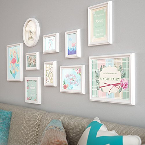 Preisvergleich Produktbild Bilderrahmen Fotorahmen Collage Massivholz Kombination Wohnzimmer Bilderrahmen Wand Kreative Restaurant Hintergrund Wand Dekoration ( Farbe : B )