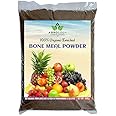 AGROLOGY Bone Meal Powder 100% Organic Natural Plant fertilizer for Home Gardening Bone Meal Rich in Phosphorus and Calcium - 400 Gram