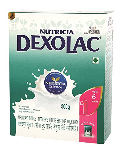 Dexolac 1 Infant Formula Refill - 500 g RS.296 (12.00% Off) - Amazon