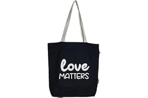 Hello-Bags. Bolso Tote Bag. con Cremallera, Forro y Bolsillo Interior. Exterior: Algodón 100%. Incluye sobre Kraft de Regalo. Modelo LOVEMATT. Color: Crudo/Negro.