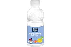 Lefranc Bourgeois - Acrylique liquide brillante Glossy pour enfants- 250ml Blanc