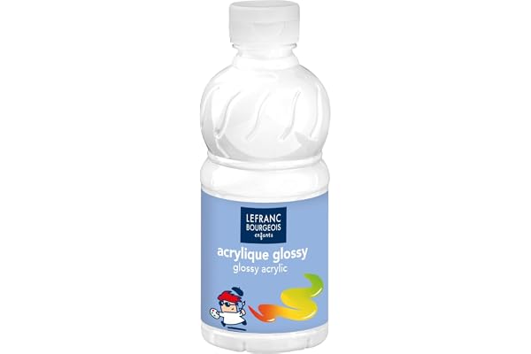Lefranc Bourgeois - Acrylique liquide brillante Glossy pour enfants- 250ml Blanc